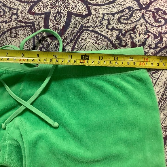 Juicy Couture Terry pants 32 x 30 crochet trim zip up hoodie tracksuit - Picture 12 of 16